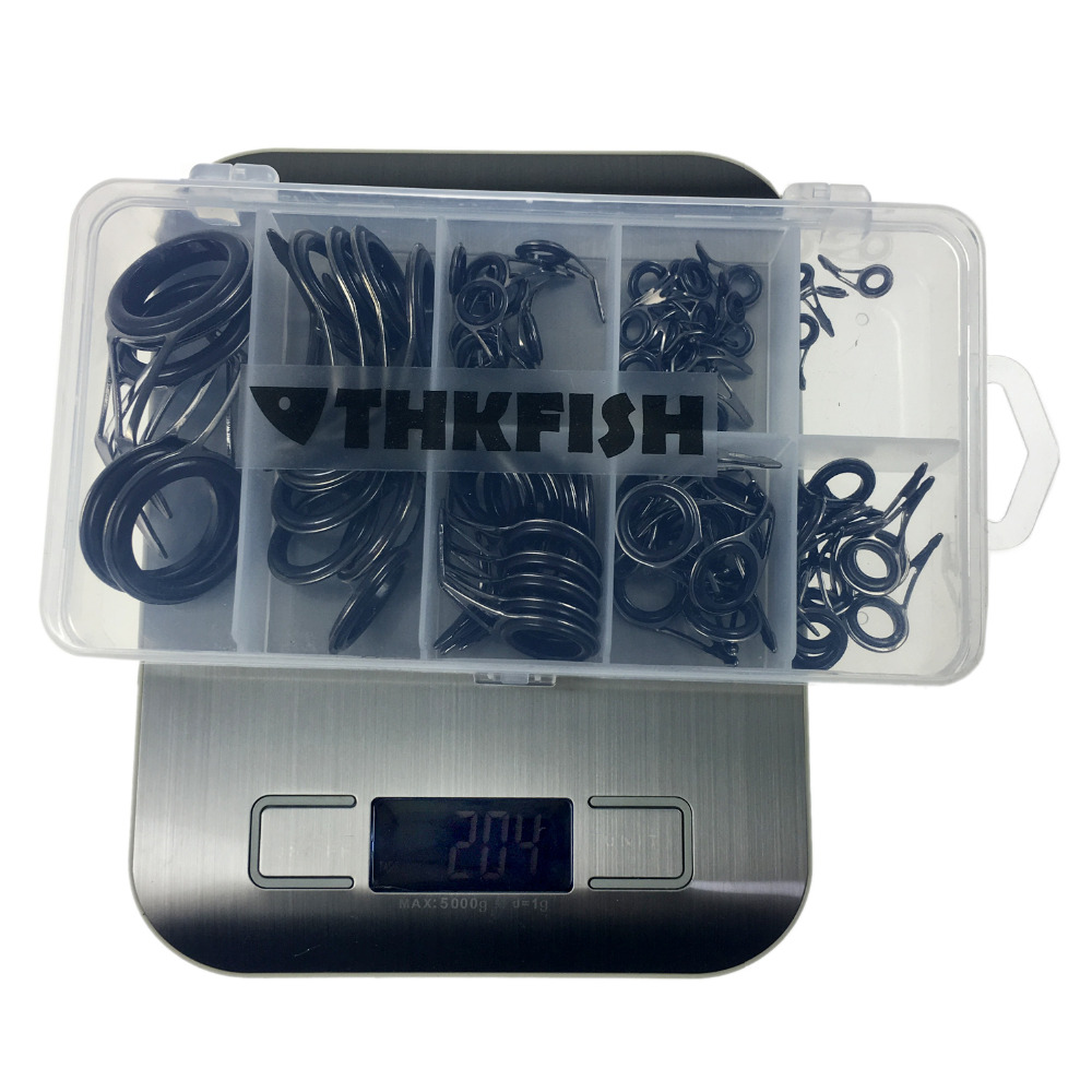 THKFISH 75pcs Fishing Rod Guid - Fishing Rod Building Kit 评论和价格
